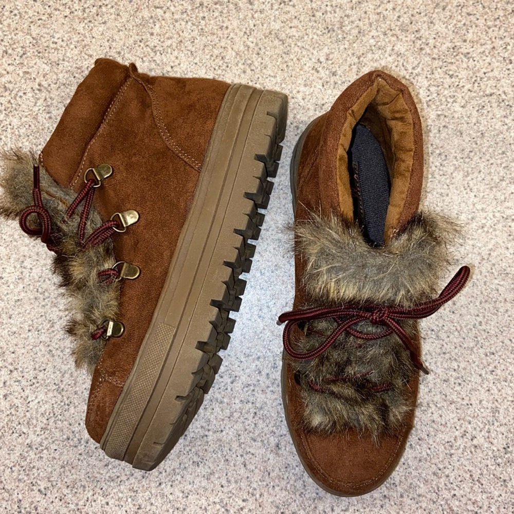 Jellypop Pia Hiking Boots Faux Fur/Suede